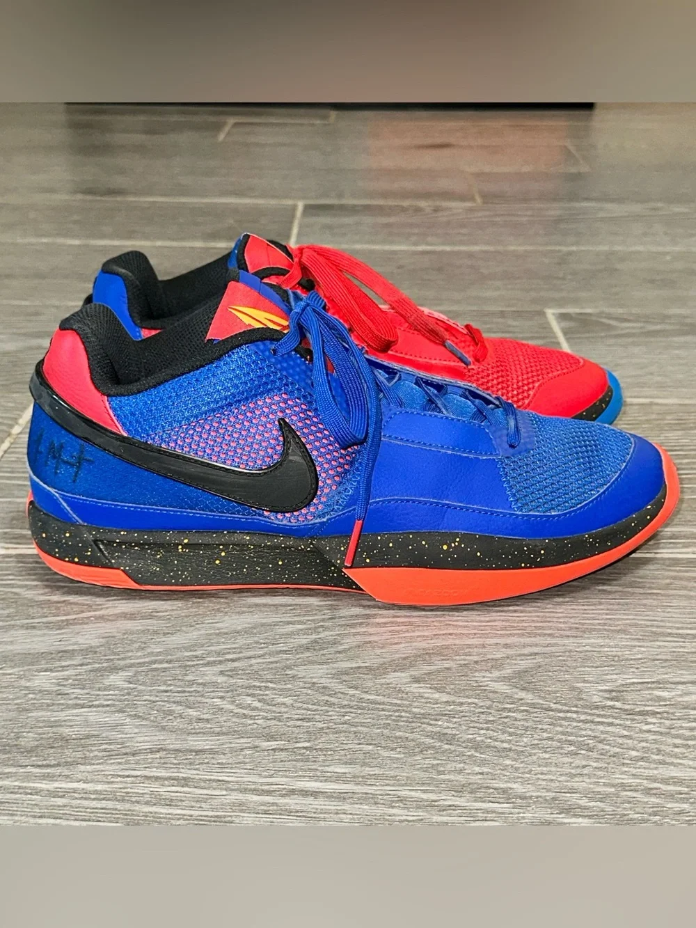 Nike Ja 1 Hunger Men's 10.5 Basketball Sneakers Mismatched Streetwear Shoes